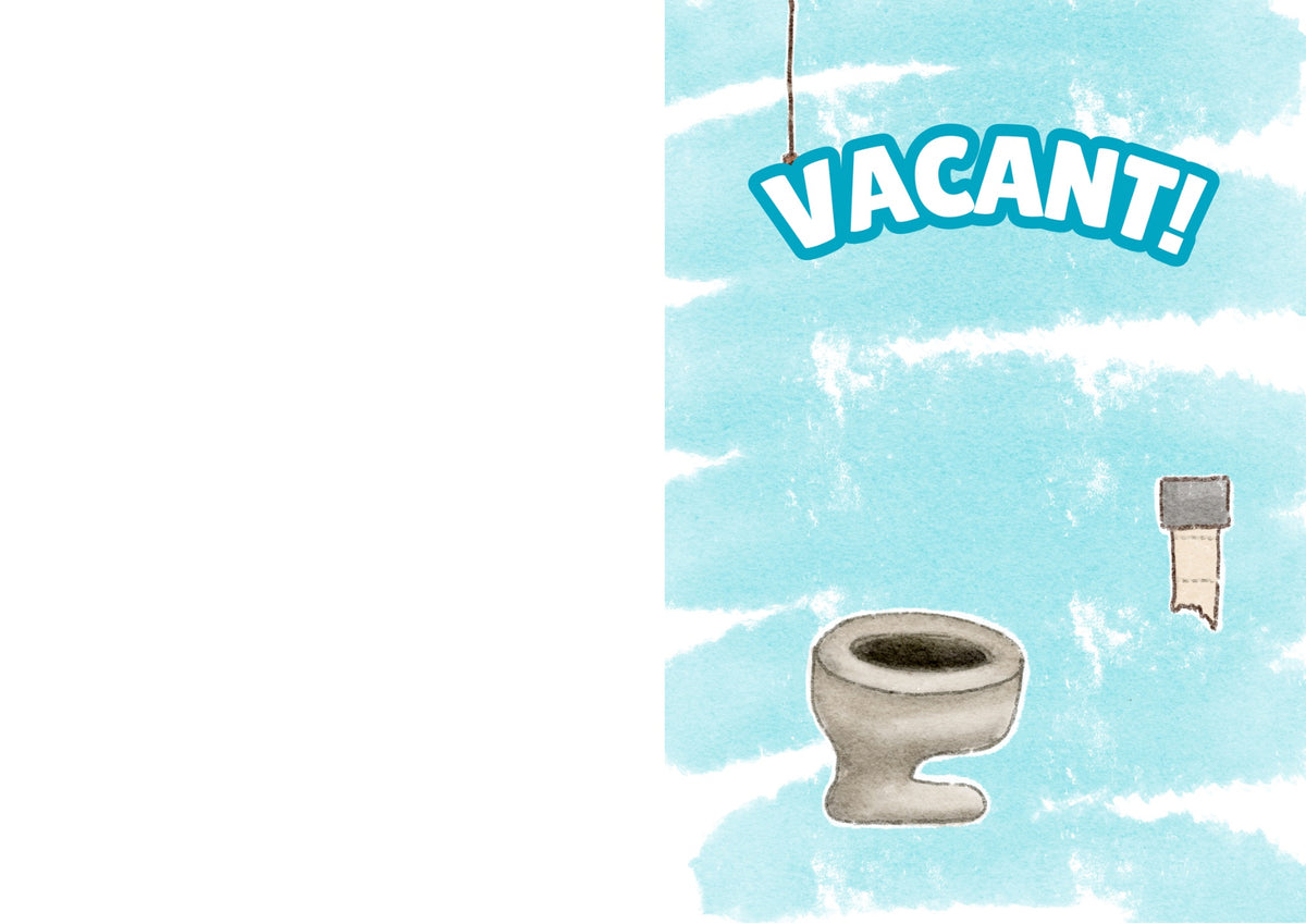 Dolphin Bathroom Door Sign — Occupied / Vacant Printable Toilet Sign | Funny Ocean Animal Bathroom Decor | Instant Digital Download